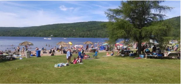 Figure 1: Camping du lac de l'Est (Source: Olivia Roy-Malo 2015)