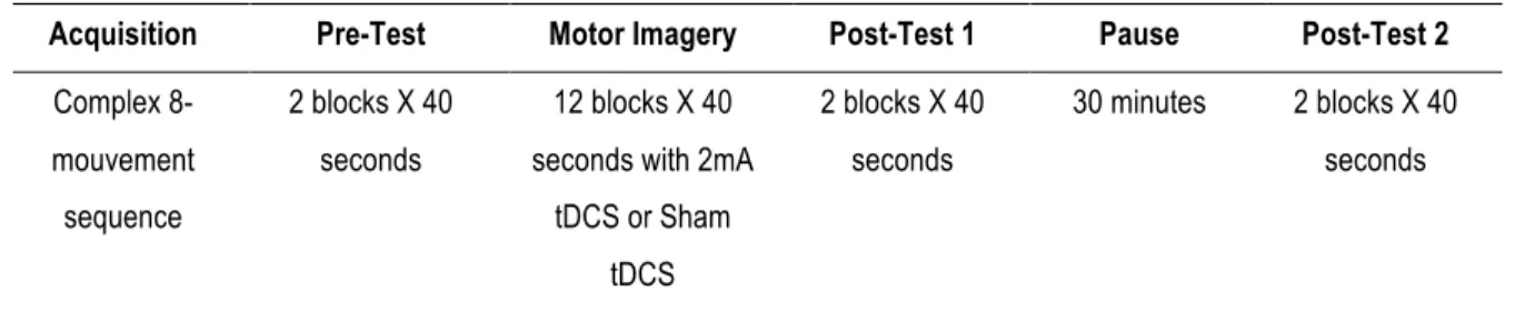 Table 2 Summary of the protocol and experimental measures 