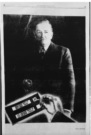 Figure  4 :  «  Duplessis  donne  à  sa  province.  Les  libéraux donnent aux étrangers », (1948), Publicité,  impression sur papier, Montréal, (Image tirée de La  Patrie, 27 juillet 1948, pp