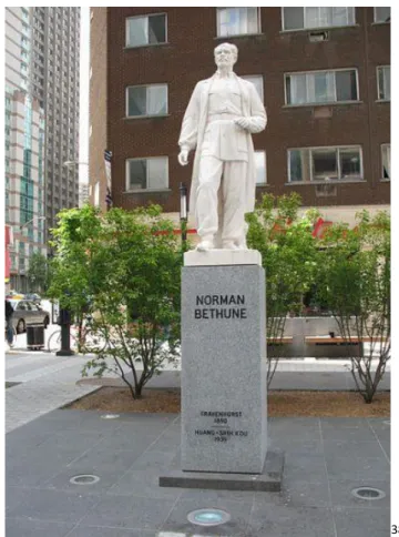 Illustration 3 : Statue de Bethune, place Norman-Bethune 