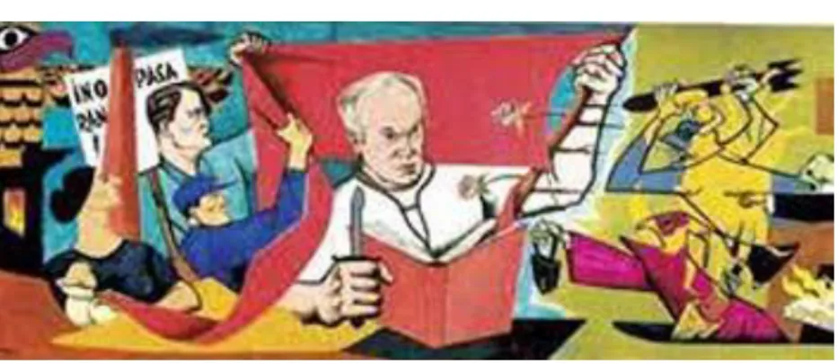 Illustration 1 : Peinture murale de Avrom Yanovsky 