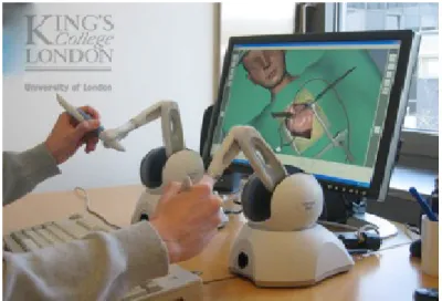 Figure 1.5: Simulation of a heart surgery (King's College London)