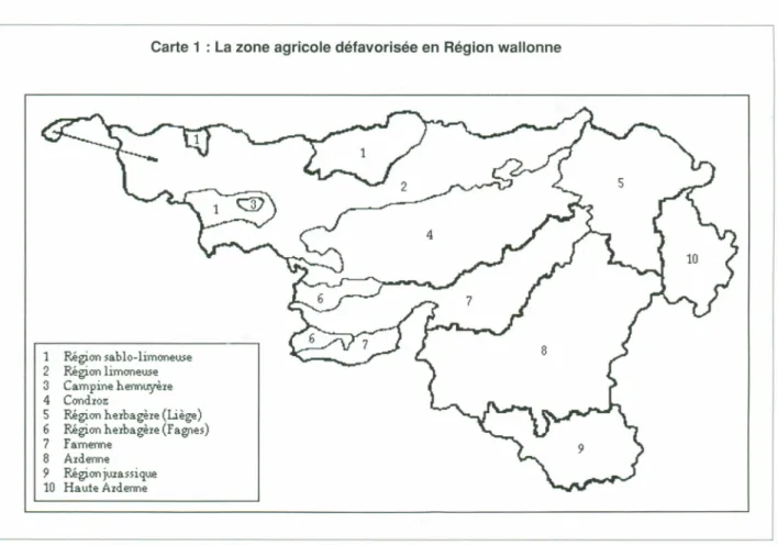 Tableau 1 : Caractéristiques structurelles de l'exploitation agricole professionnelle en 1991