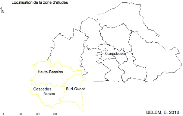 Figure 1: Localisation de la zone d'étude 