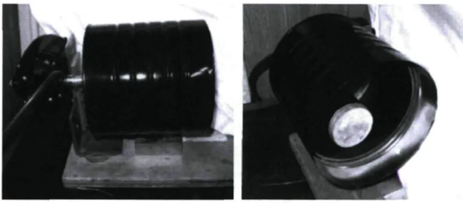 Figure 3-5: Mélangeur à contenant rotatif utilisé pour le mélange des poudres composites