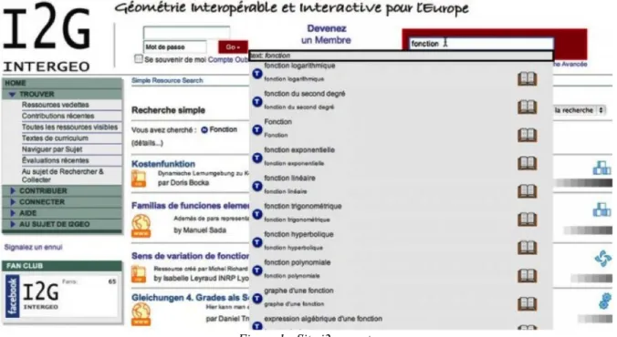 Figure 1 - Site i2geo.net