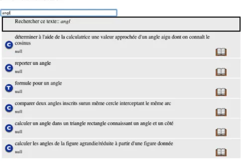 Figure 20 - Exemple d’une recherche depuis une JSP de test du module SearchI2G