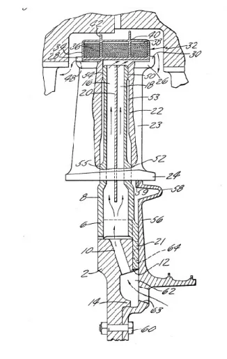 Figure 2.15 Rotor, objet de l’invention de Bodman [3]  