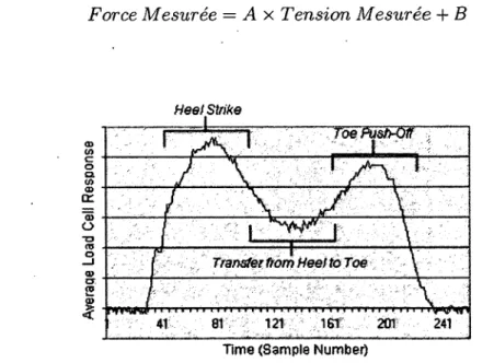 Figure  2.1  Profil  de  la force  de  réaction  du sol  GRF  (source  [31]).
