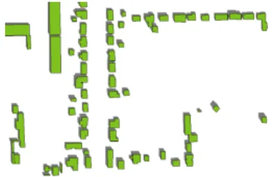 Figure 1.4: Buildings shadow get from a Geographical Information System