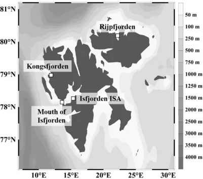 Figure 2.1 Map showing the locations of the stations sampled for chaetognaths in January  2012 and 2013