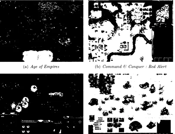 Figure 1.5 - Exemples de jeux  RTS populaires 