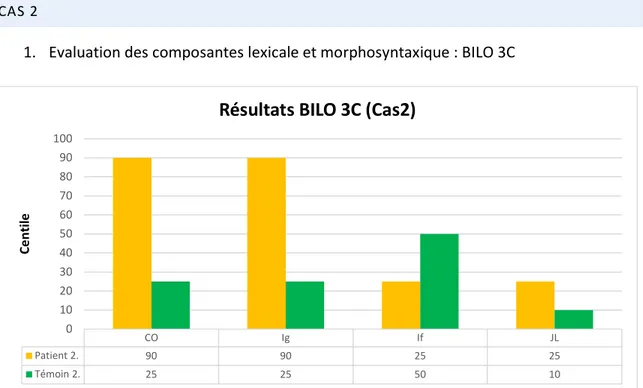 Figure 6 : Présentation des résultats BILO 3C (Cas2) 