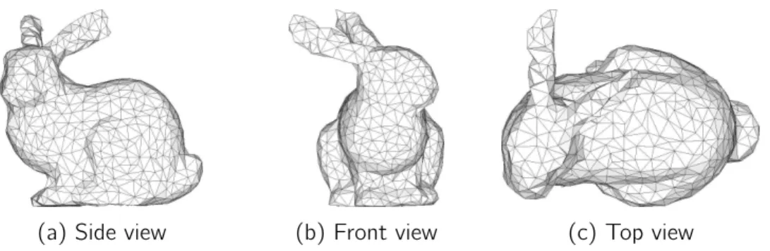 Figure II.7. – Mesh representation of the Stanford bunny.