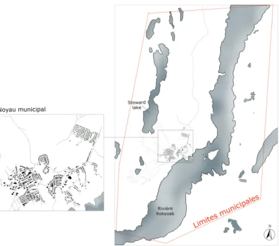 Figure 7 : Limites municipales de Kuujjuaq 