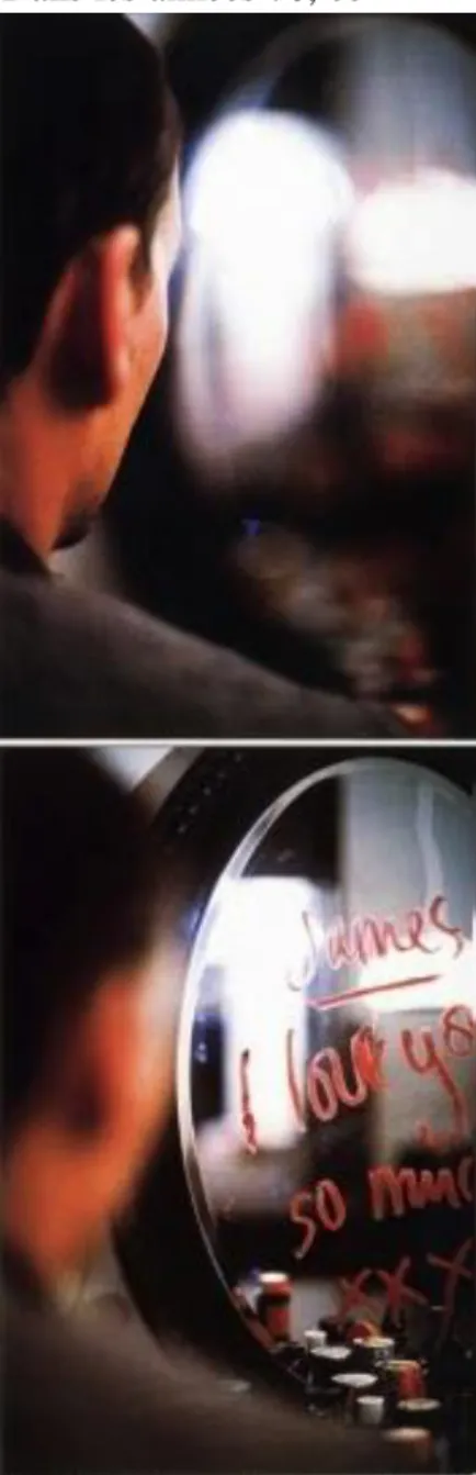Figure 3 John HILLIARD – He Sat  Gazing At The Mirror - 1976 