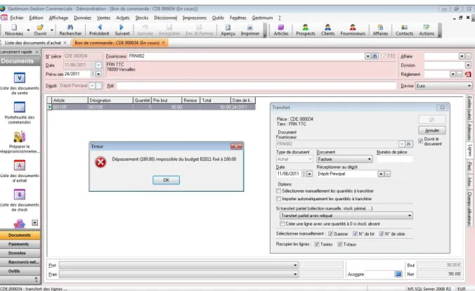 Figure 5. Application MDI 