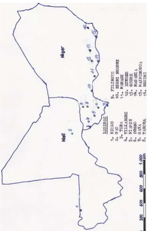 Figure 1 Localisation des stations