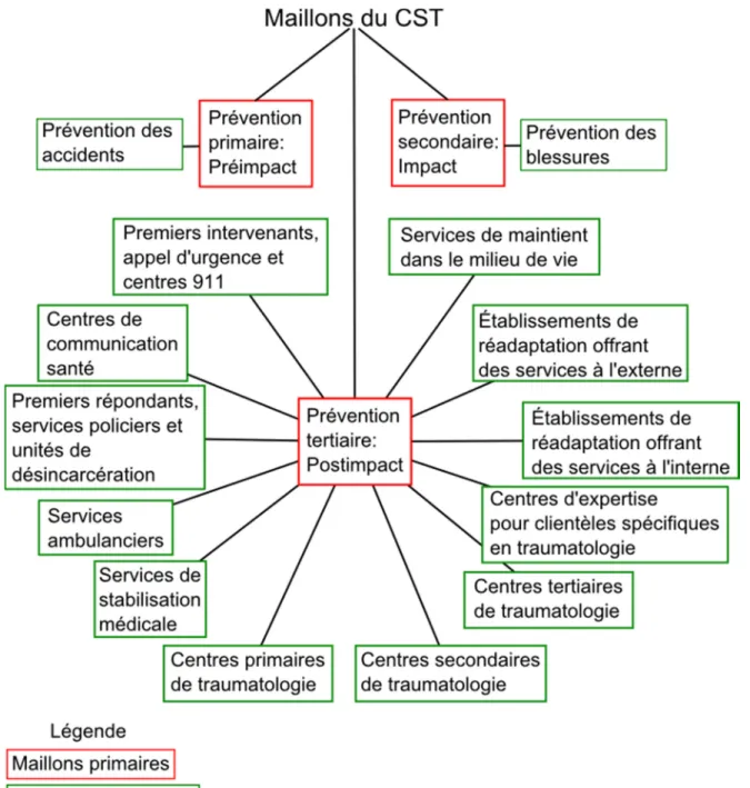 Figure 1: Description des maillons du CST [31] 