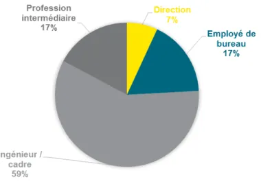 Figure 17 : Répartition du score de stress professionnel de l'échantillon (n=29) 