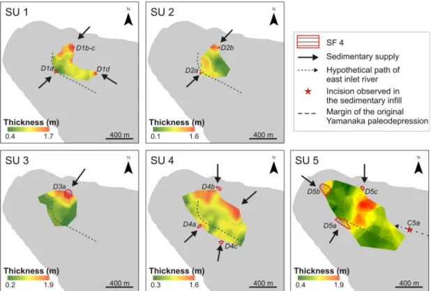 Fig. 13 summarizes the depositional history of Yamanaka. From ca.