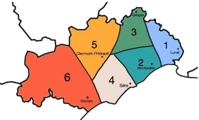 Figure 3 : Zones géographiques 