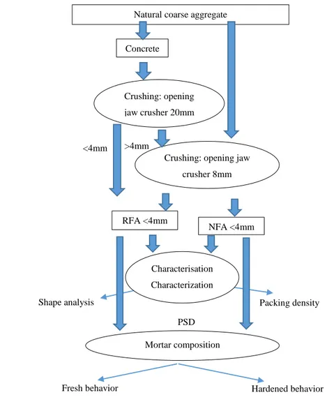 Fig. 1 shows the used procedure. The physical properties of RFA and NFA will be determined 132 