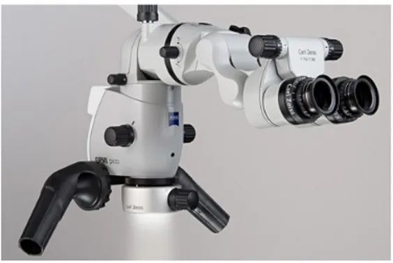 Fig. 2 : Microscope Dentaire – OPMI PICO MORA (Carl Zeiss, Allemagne) 