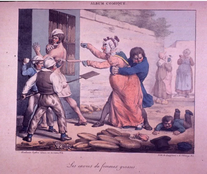 Figure 1 : Pigal, Les envies de femmes grosses, Album comique de pathologie pittoresque,  Paris : Tardieu, 1823 