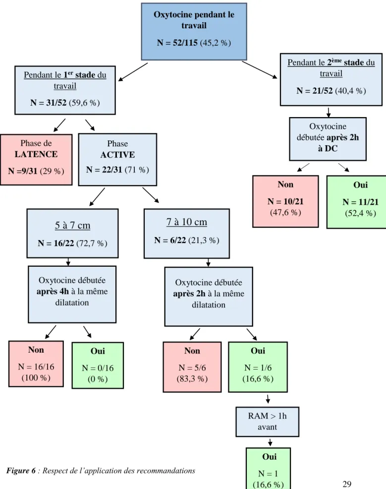 Figure 6 : Respect de l’application des recommandations  