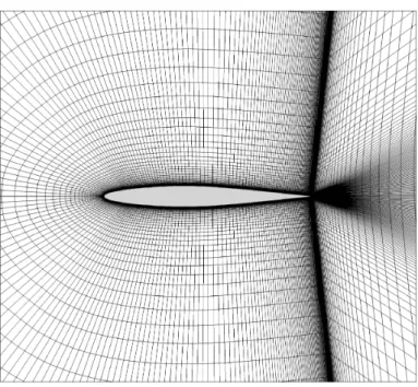 Figure 3.3: Computational grid used for the unsteady RANS simulations corresponding to Mesh II.