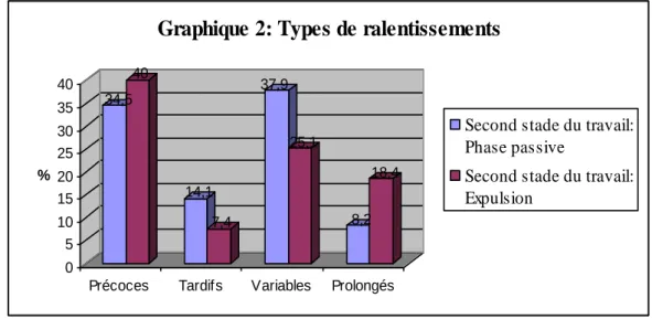 Graphique 2: Types de ralentissements