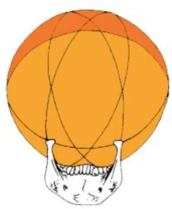 Figure 1.8 : Concept de la sphère de Monson (1920) 