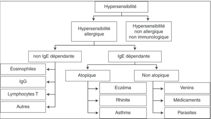 Figure 6 :  Nomenclature des maladies allergiques (21)