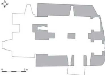 Fig. 6. Plan of the building (drawn by the CEM, in Sapin et al., 2008)