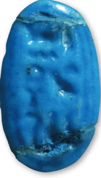 Fig. 2: faience ring bearing the name of Tutankhamun. 