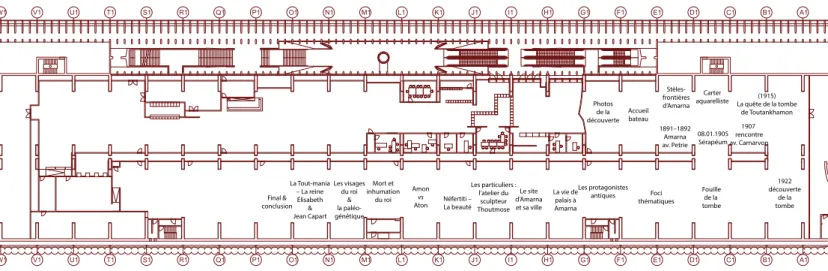 Fig. 4: plan of the exhibition.