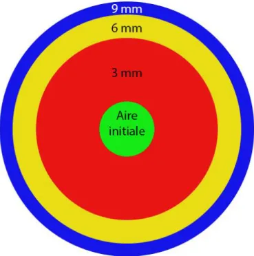 Fig. 17 : Exemple de superposition des tracés – dent n°5  