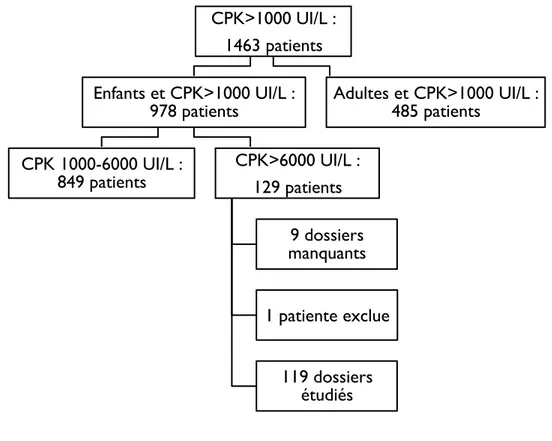 Figure 4 : inclusion des patients 