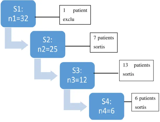 Figure 3 : Nombre de patients par séance. 