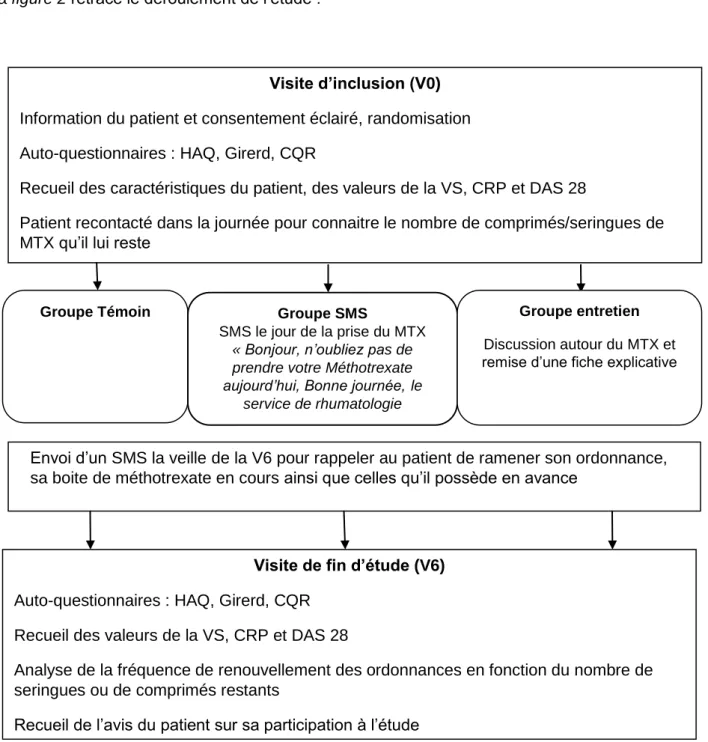 Figure 2 : Flowchart du déroulement de l’étude  