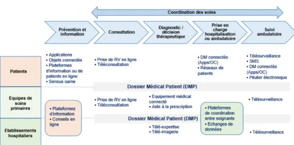 Figure 7 - Les Echos 2019 : Le digital au service de la coordination ville-Hôpital et des parcours patients  (60) 