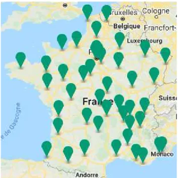 Figure 9:Organisation territoriale des établissements OCP(35) 