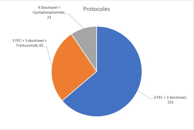 Figure 9 Répartition des patients selon le protocole 