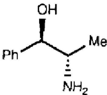 Figure 5 : Structure moléculaire de la noréphédrine (31). 