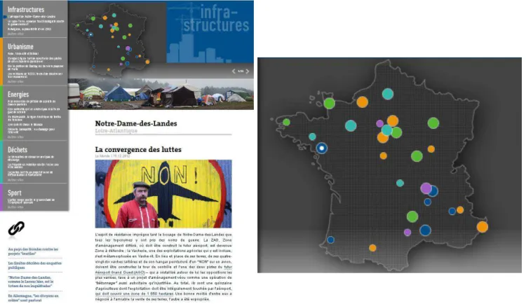 Figure 1 : Article du Monde « Tour de France des ‘grands projets inutiles’ »  (lemonde.fr, 2013)