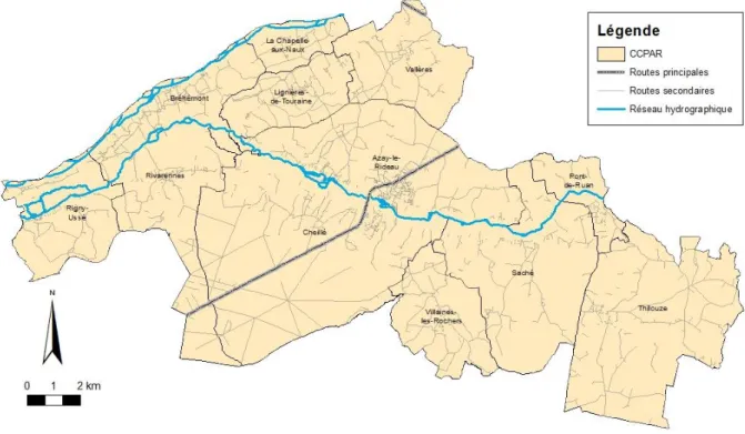 Figure 5 : Communauté de communes du Pays d'Azay-le-Rideau (source : J.ANTUNES-VALLEREY) 