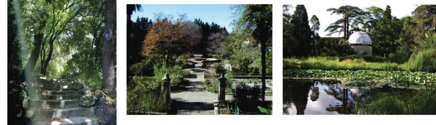 Figure 18-19-20 : Le Jardin des Plantes de Montpellier, un jardin esthétique  