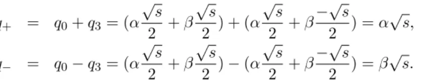 Figure 2.8: Usual kinematics in high-energy scattering processes.