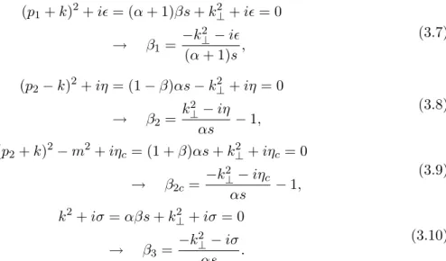 Figure 3.3: Lowest-order Feynman diagrams of a two-gluon exchange.